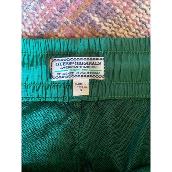 GUESS brand swim trunks GREEN size SMALL - Picture 2 of 2